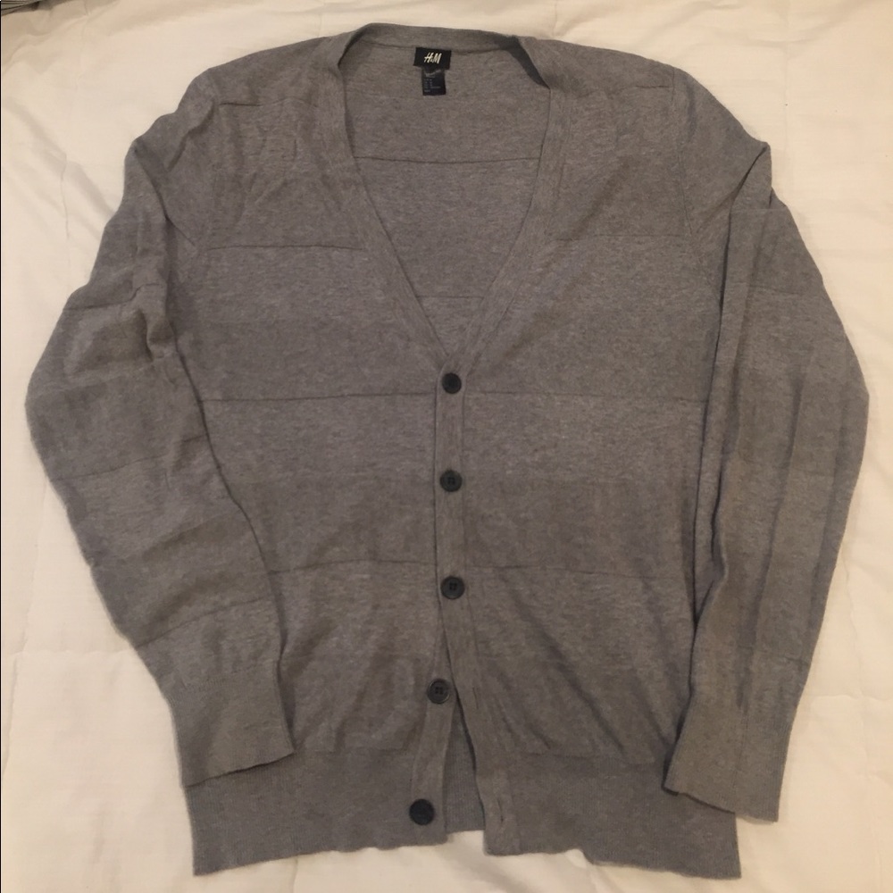 H&M Cardigan Heather Grey