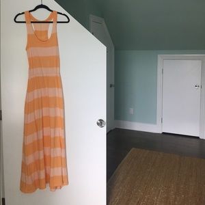 'Alternative' Racerback Striped Maxi Dress