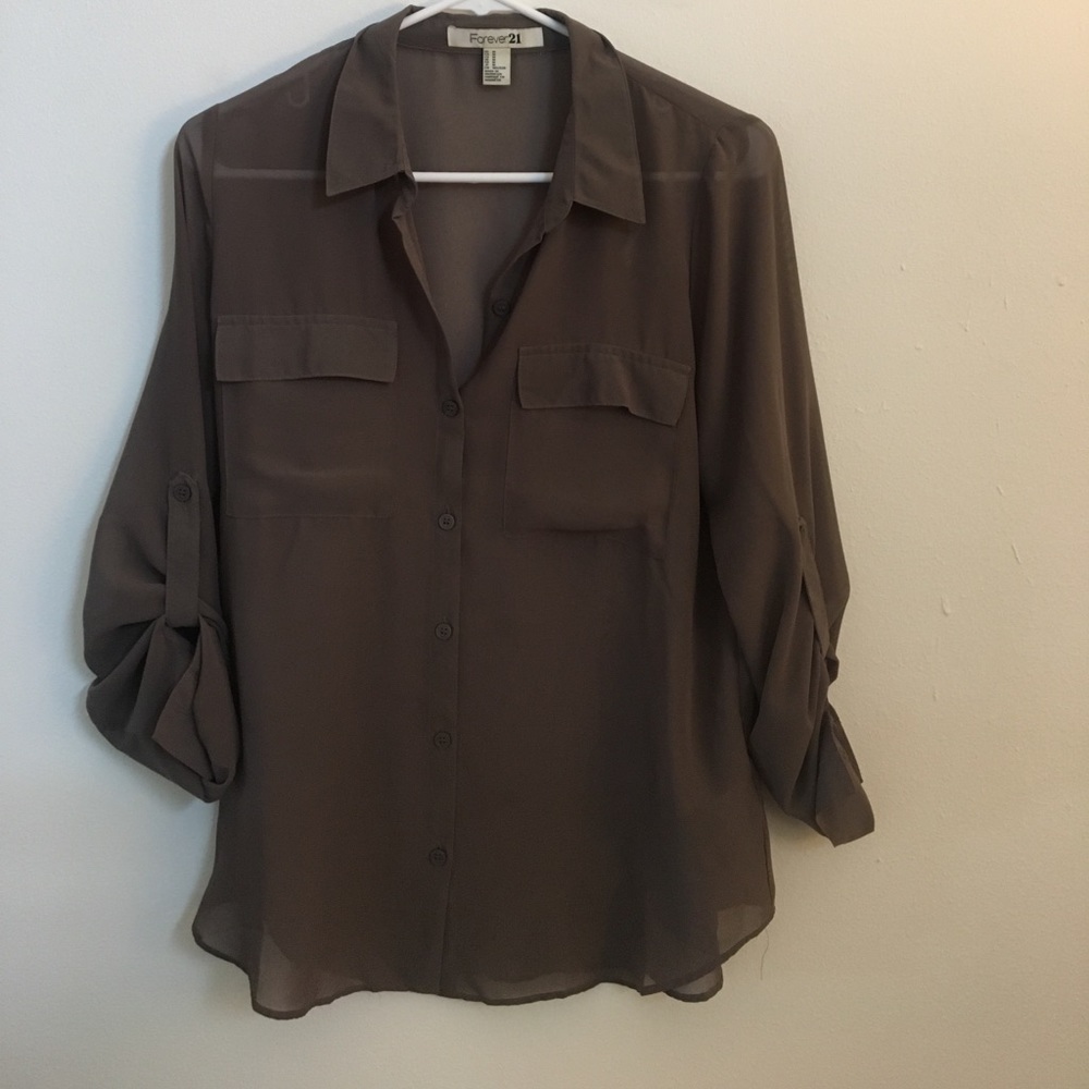 Brown Forever 21 blouse