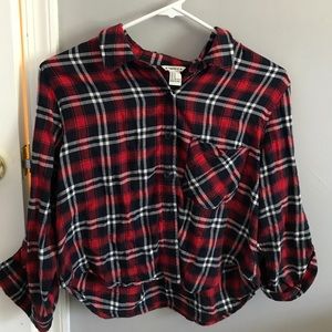 Plaid crop top
