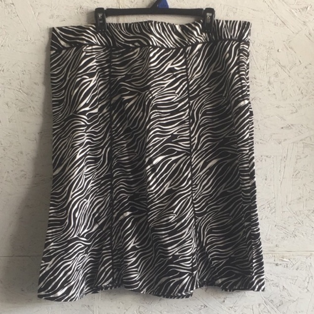 Zebra Print Skirt
