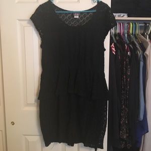Plus Lace Peplum