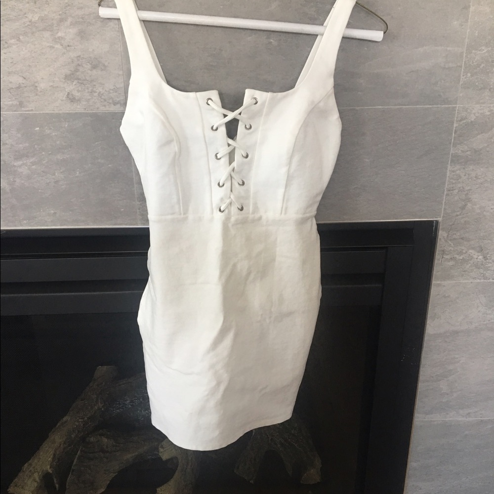Lulu's White Cocktail Dress