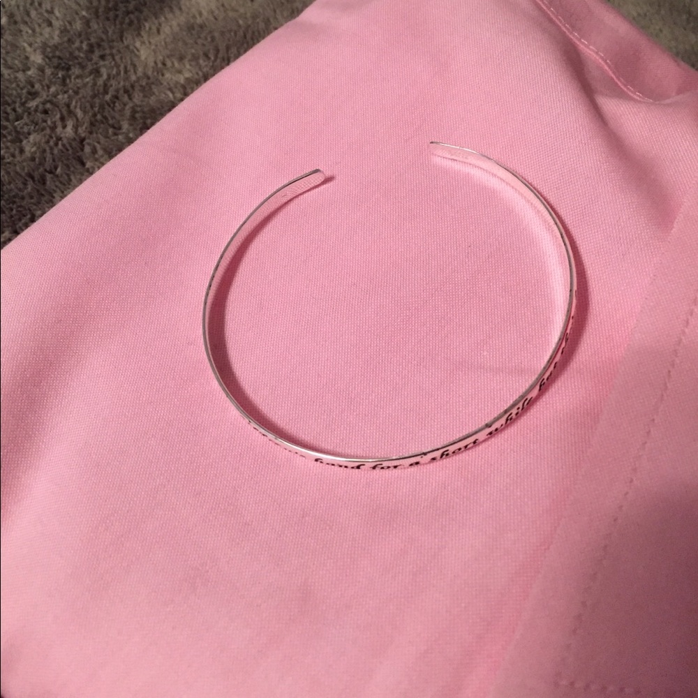 Silver bracelet. - slides on