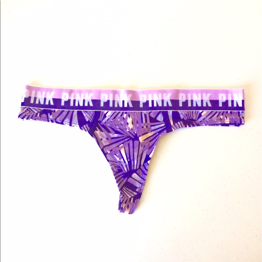 NWT PINK VS Extra Low Rise Thong. Medium