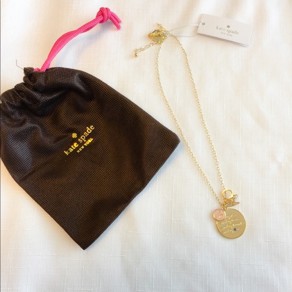 New Kate Spade Tie-The-Knot Charm Necklace! - Picture 3 of 8