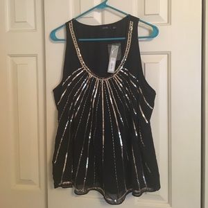 Brand new! Apt 9 sequin embellished Blouse.