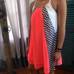 Preppy Double Zero Neon Sundress