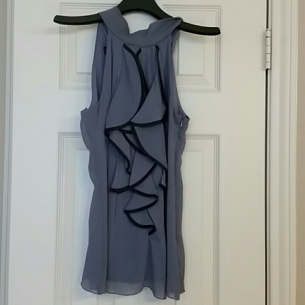 BWEAR Small Gray & Black Ruffle Halter Essential
