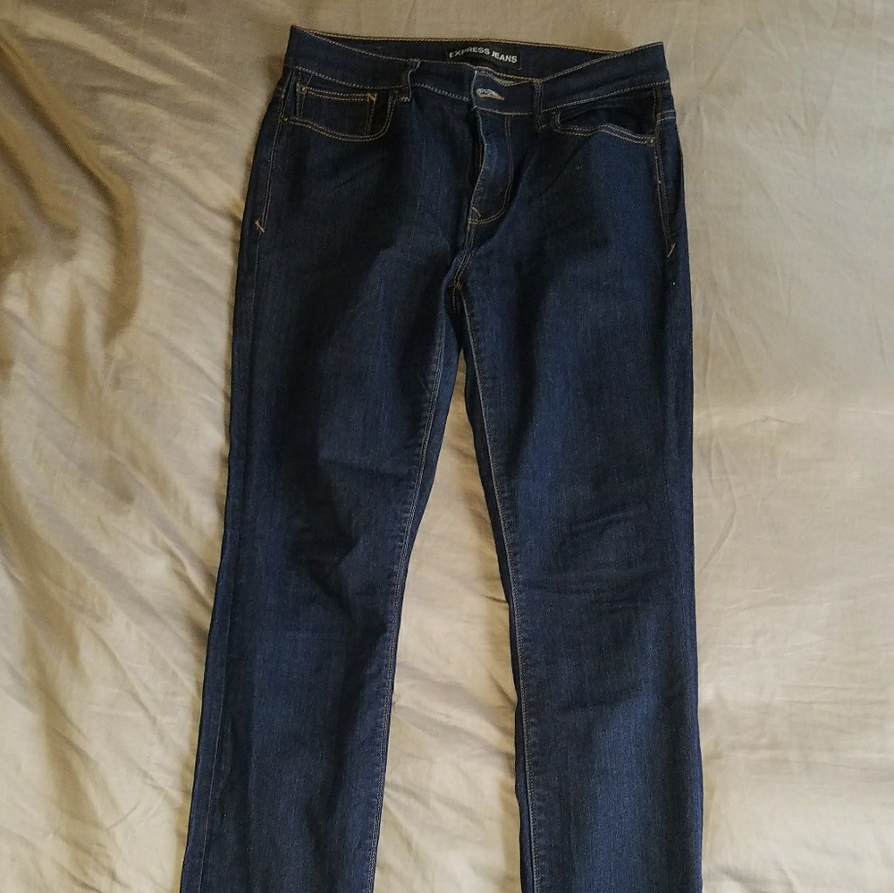 Express Skinny Mid-Rise Jeans