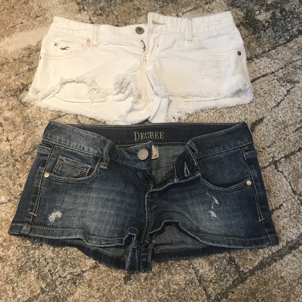 Bundle!! Short shorts! Hollister and Degree