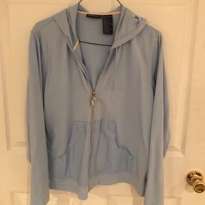 Lightweight zip up jacket with hood