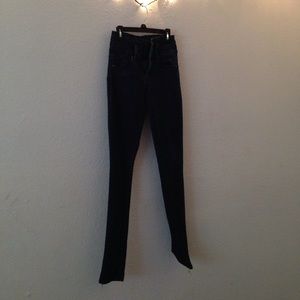 High waisted skinny jeans