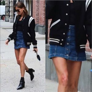 Repost topshop denim skirt