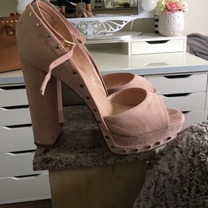 Nude Pink Platforms