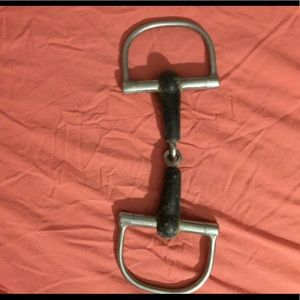 4 1/2" D Ring Rubber Mouth Snaffle