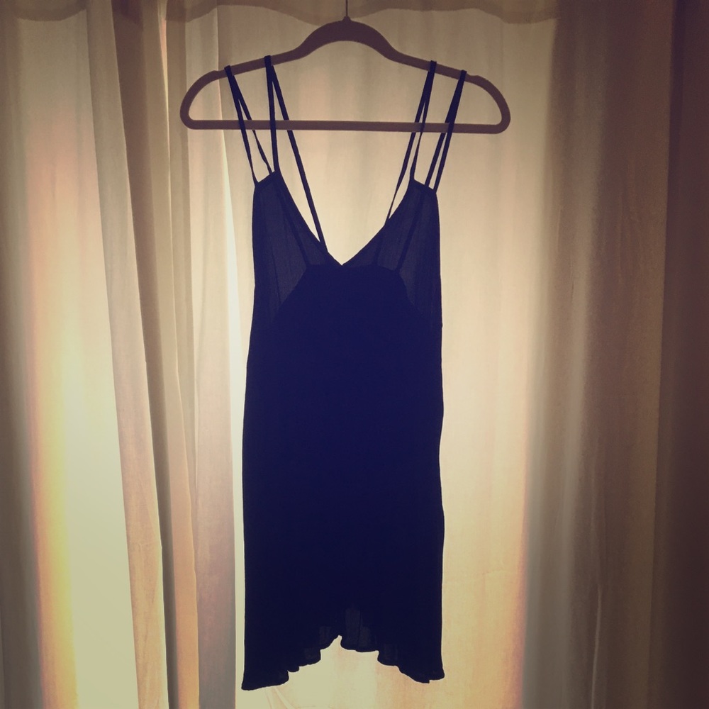 Black Brandy Melville Strappy Tank Top