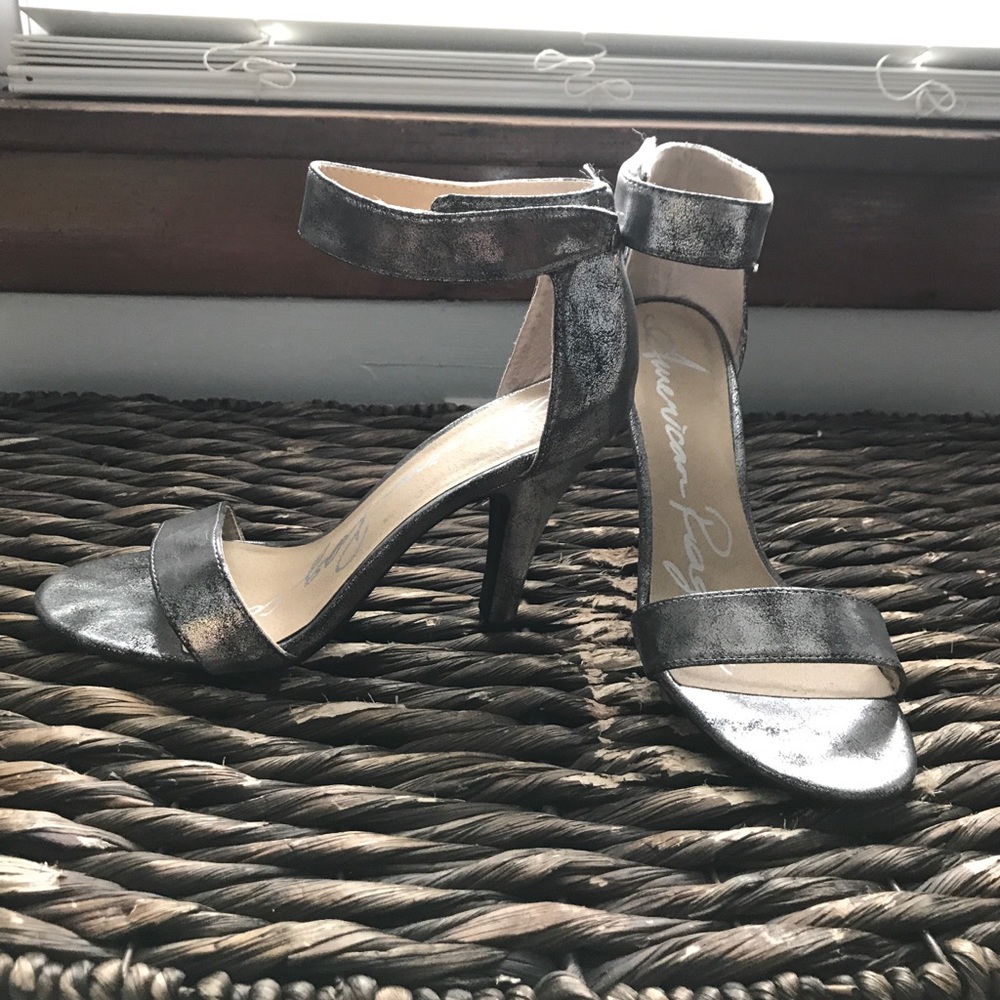 American Rag Adalyn silver ankle-strap heel