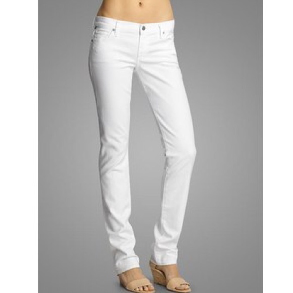 Citizens of Humanity Ava straight leg white jeans