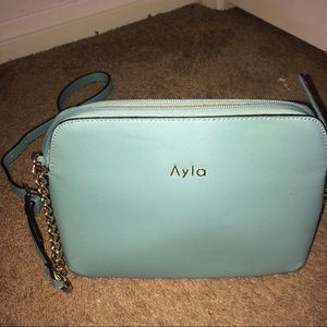 Teal Aqua Crossbody Satchel Bag