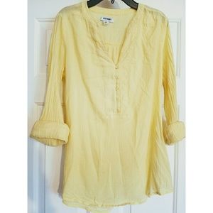 Lightweight Yellow Gauze Top