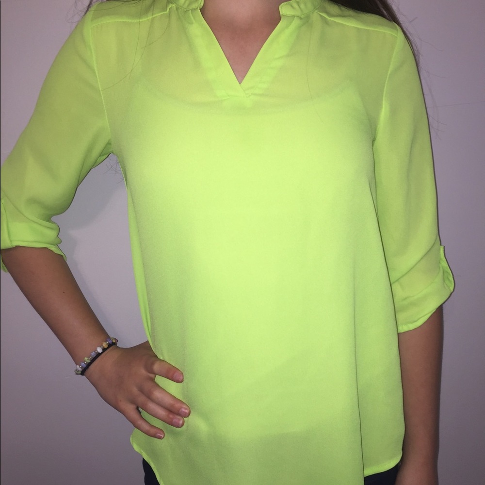 Yellow Flowing Shirt