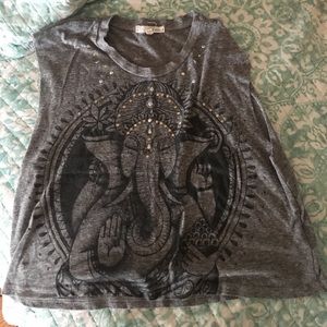 Urban outfitters graphic crop top