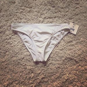 White bikini bottom