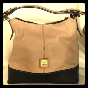 Dooney & Bourke two tone smooth leather bag