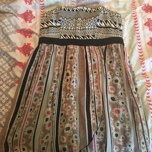 Never worn - strapless high low with character