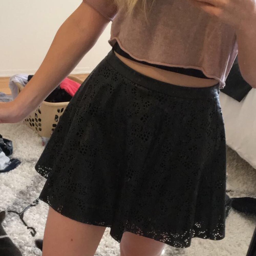 Guess leather circle skirt