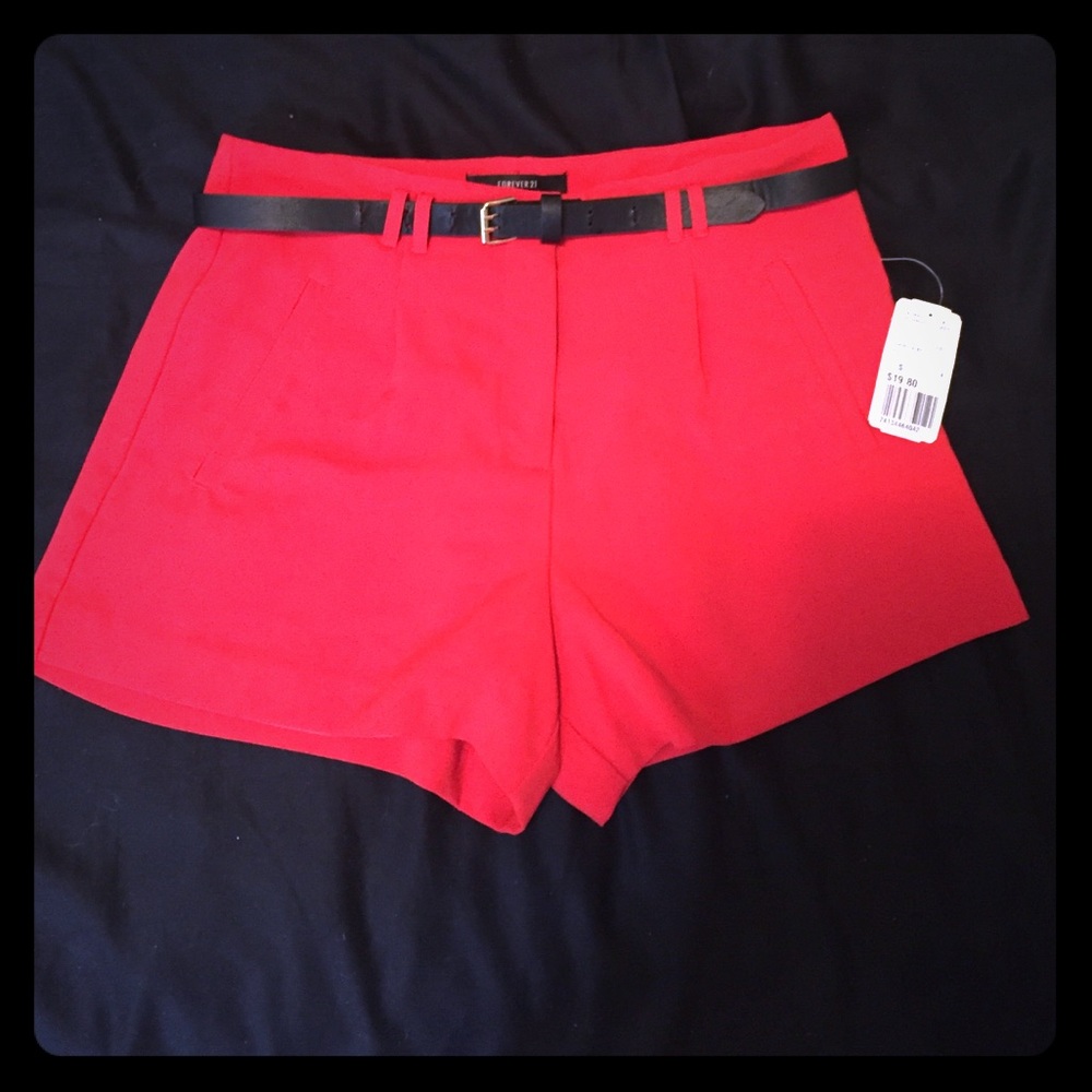 Forever 21 Red Shorts