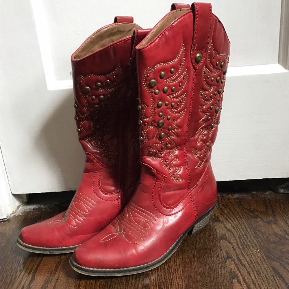 Red Cowboy Boots