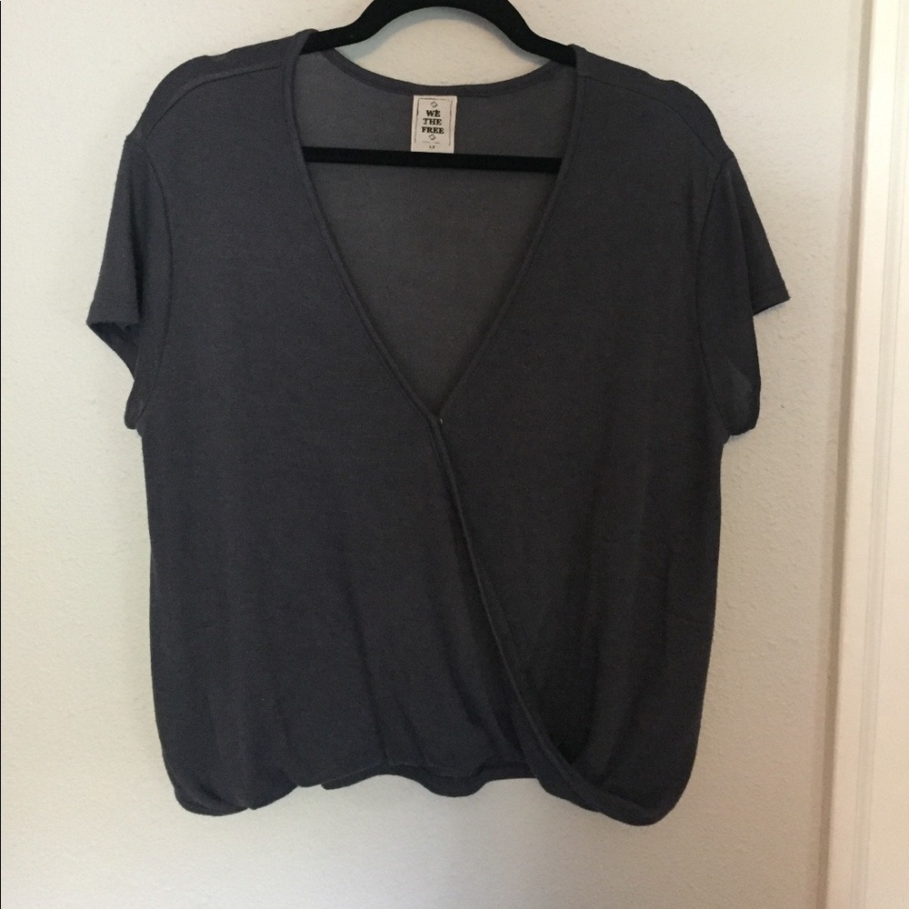 Free People Wrap Front Top