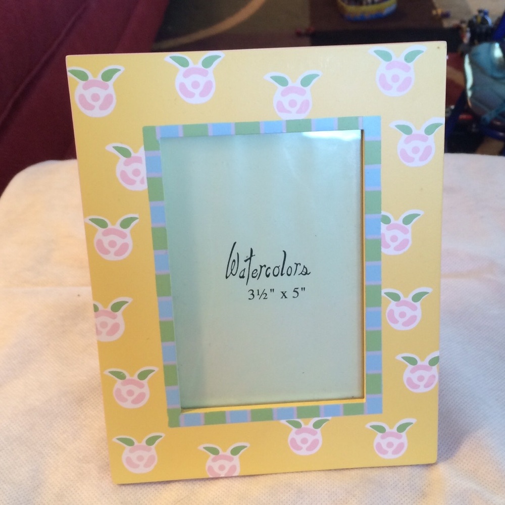 Watercolors Yellow Picture Frame