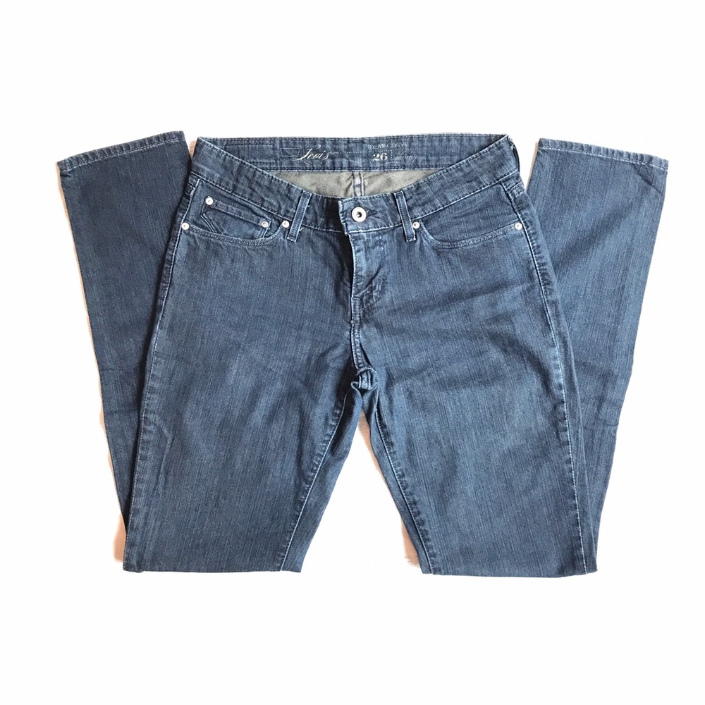 Jeans Levi's Demi Curve Skinny Pour Femme - Taille W29 L30, Bleu, Très Bon état