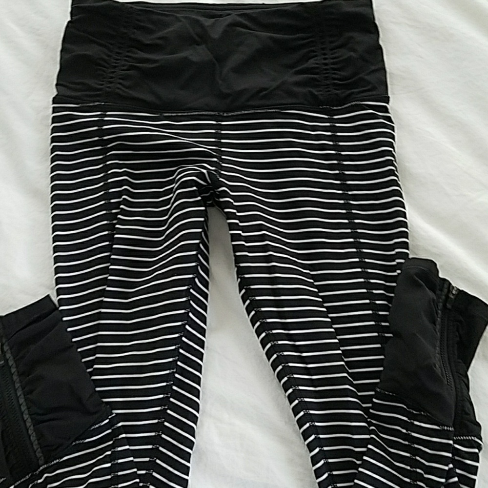 lululemon striped crops