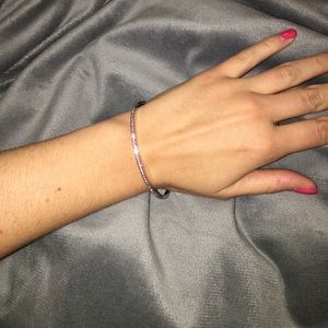 Simple Swarovski Bangle Bracelet