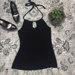 White House black market black halter top. Small.