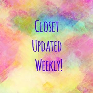 Closet updated weekly!