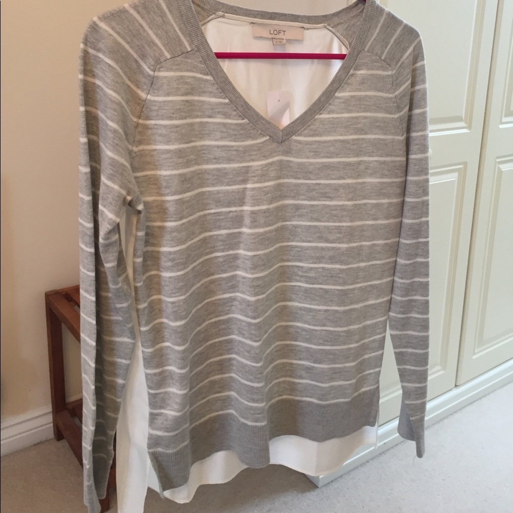 Mixed media sweater