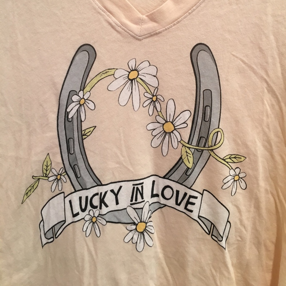Wildfox graphic tee IN BEIGE (not white) - Picture 3 of 4