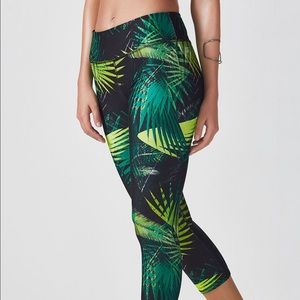 Fabletics Rainforest print capris