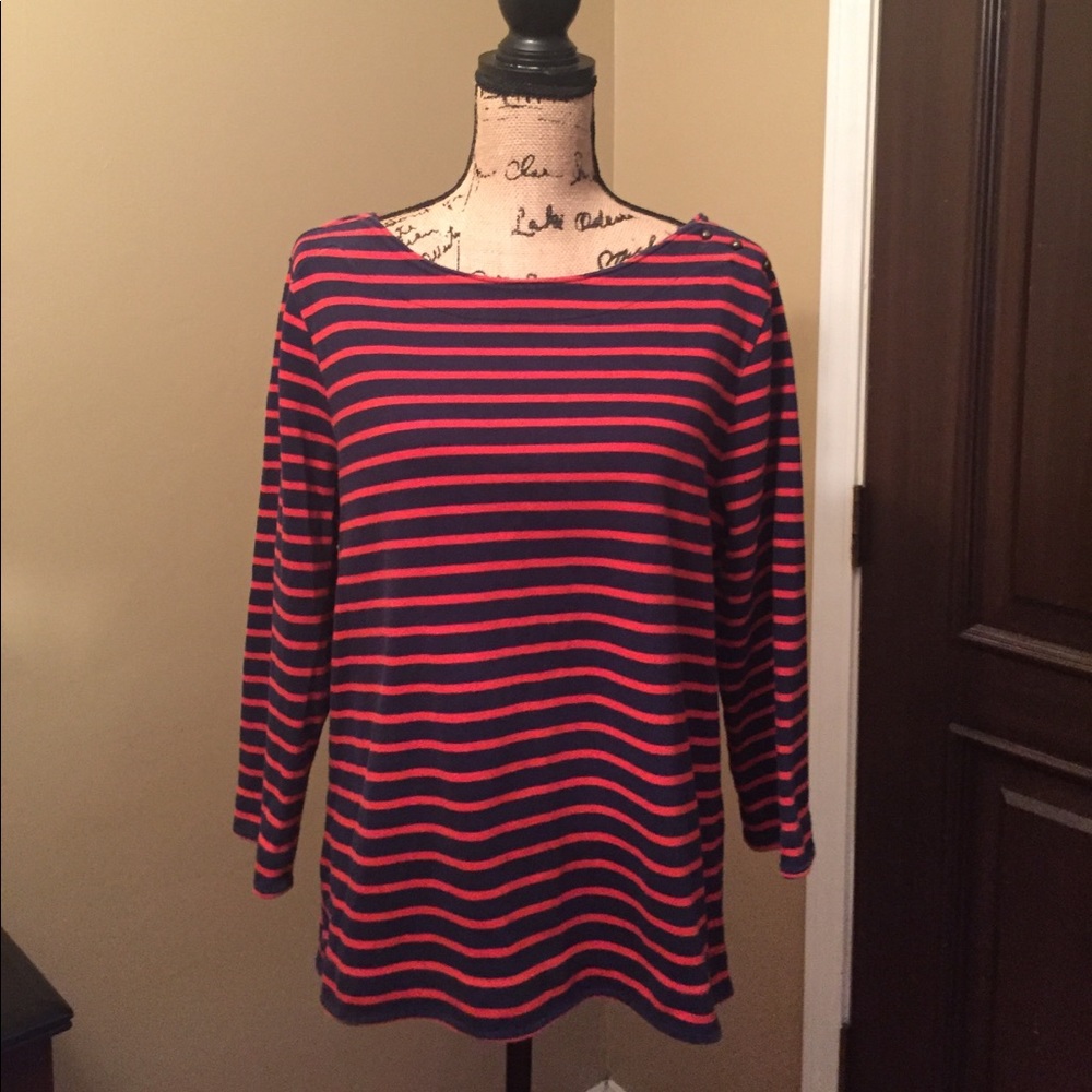 GAP 3/4 Sleeve Boatneck Top