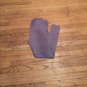 LuLaRoe T&C heather purple leggings