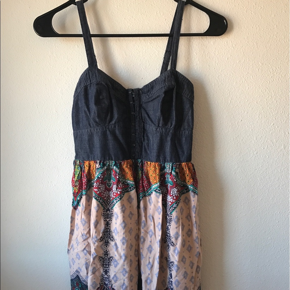 Floral paisley print dress