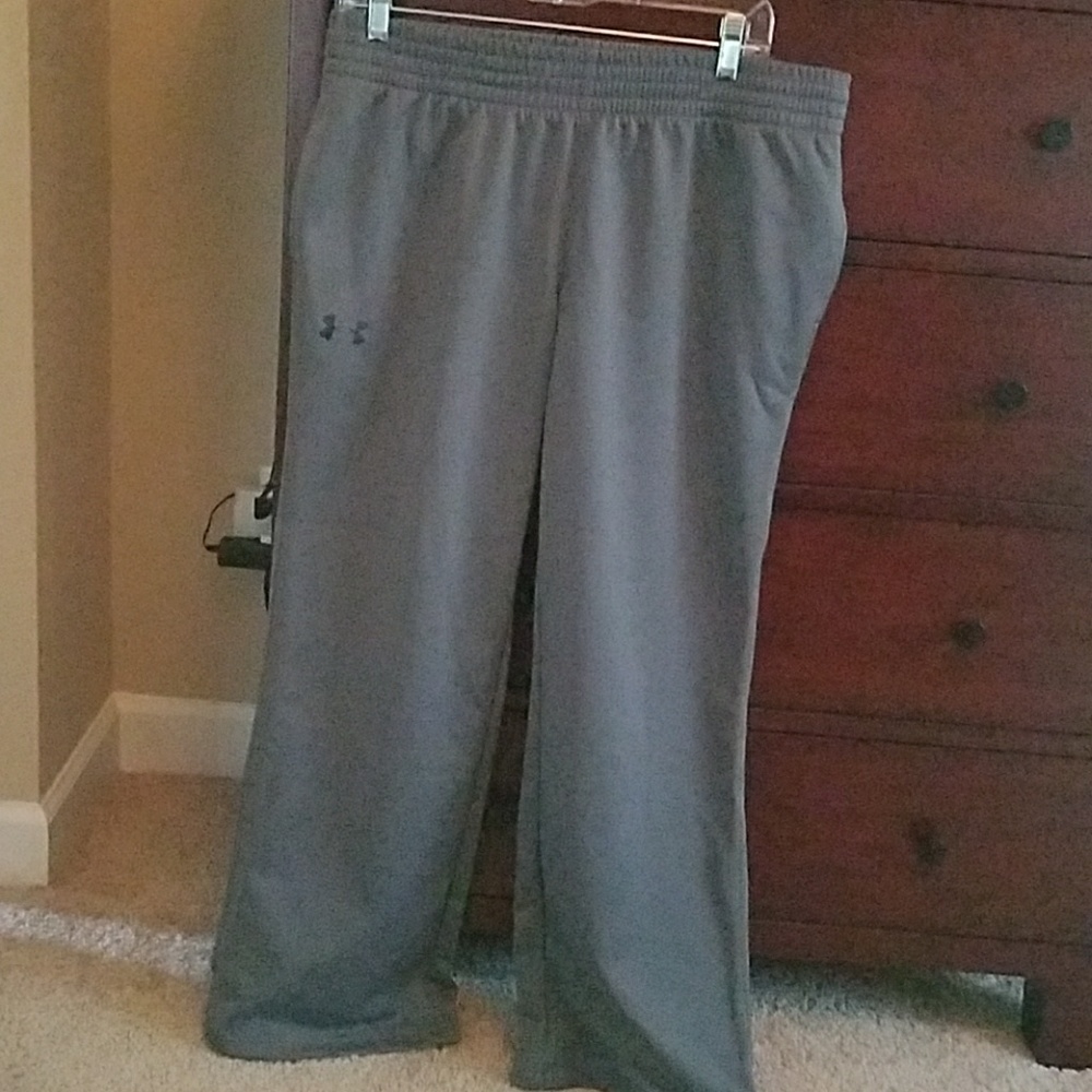 Gray under armour work out sweat pants