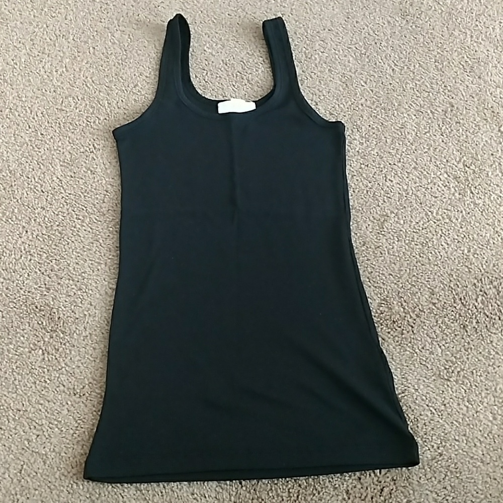 Black tank top