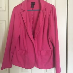 Torrid knit hot pink blazer