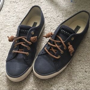 Sperry Top Sider Seacoast Navy Canvas Shoes